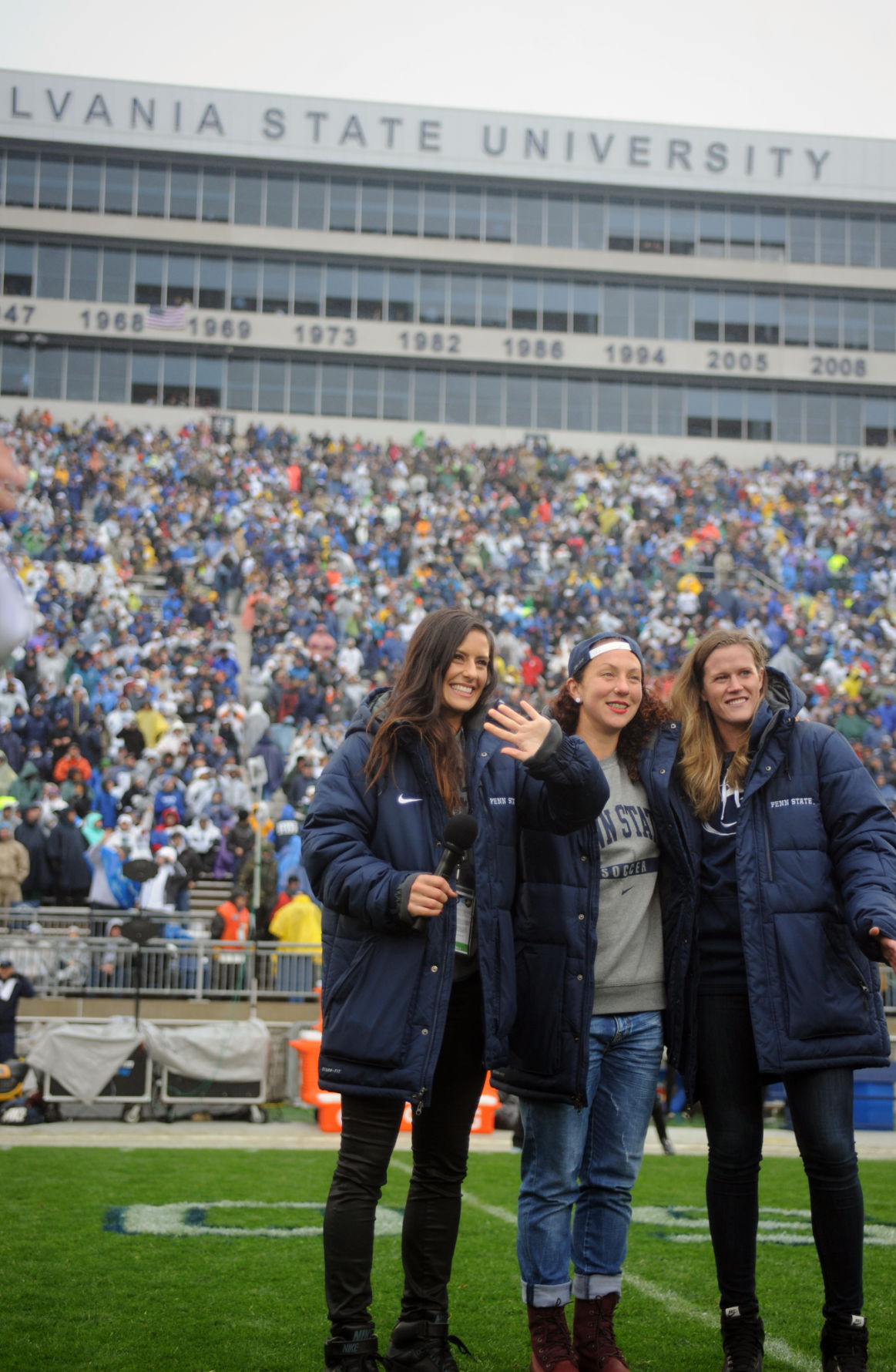 PSU Alumni Ali Krieger, Carmelina Moscato and Alyssa Naeher